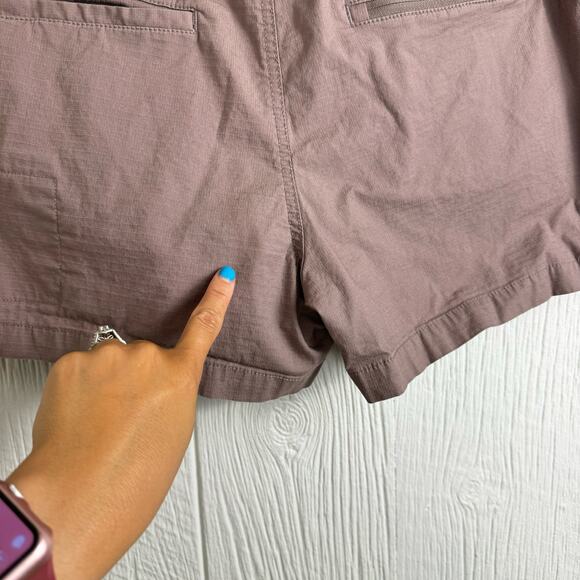 Vuori Ripstop Stoneware Shorts Size Large Mauve Brown The Rise The Shine VW364 - Picture 7 of 8